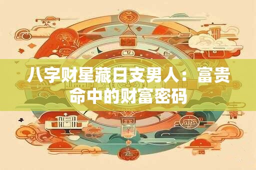 八字财星藏日支男人：富贵命中的财富密码