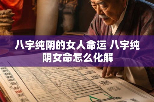 八字纯阴的女人命运 八字纯阴女命怎么化解