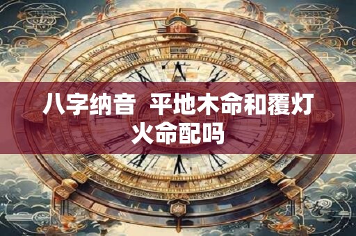 八字纳音  平地木命和覆灯火命配吗