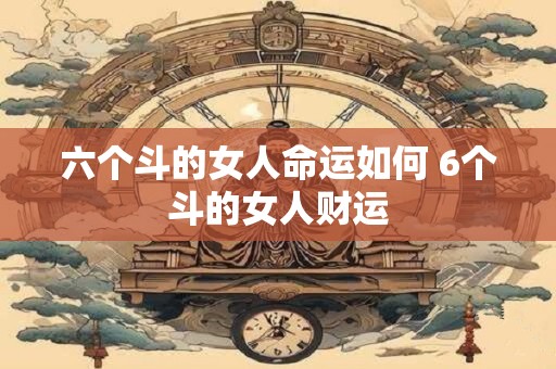 六个斗的女人命运如何 6个斗的女人财运