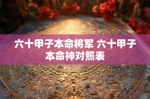 六十甲子本命将军 六十甲子本命神对照表