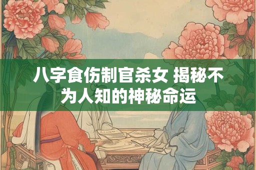 八字食伤制官杀女 揭秘不为人知的神秘命运