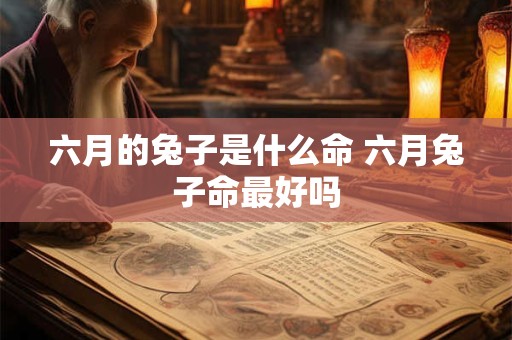 六月的兔子是什么命 六月兔子命最好吗