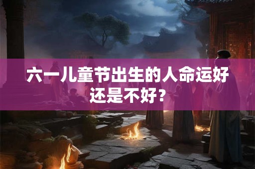 六一儿童节出生的人命运好还是不好？