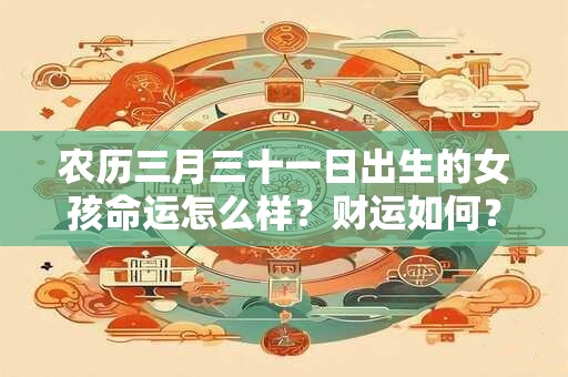 农历三月三十一日出生的女孩命运怎么样？财运如何？