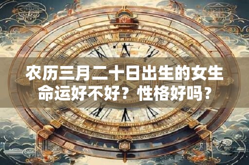 农历三月二十日出生的女生命运好不好？性格好吗？