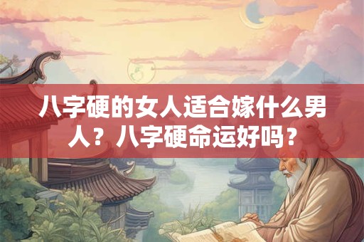 八字硬的女人适合嫁什么男人？八字硬命运好吗？