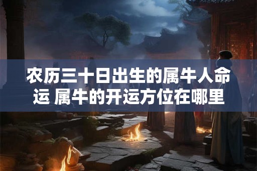 农历三十日出生的属牛人命运 属牛的开运方位在哪里