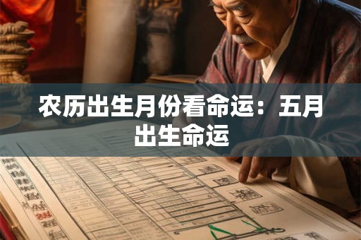 农历出生月份看命运：五月出生命运