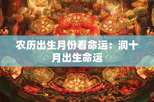 农历出生月份看命运：润十月出生命运