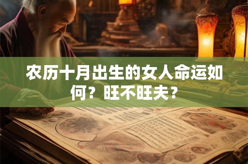 农历十月出生的女人命运如何？旺不旺夫？