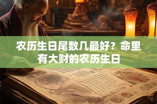 农历生日尾数几最好？命里有大财的农历生日