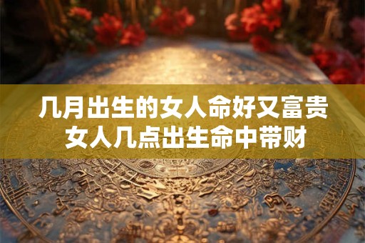 几月出生的女人命好又富贵 女人几点出生命中带财