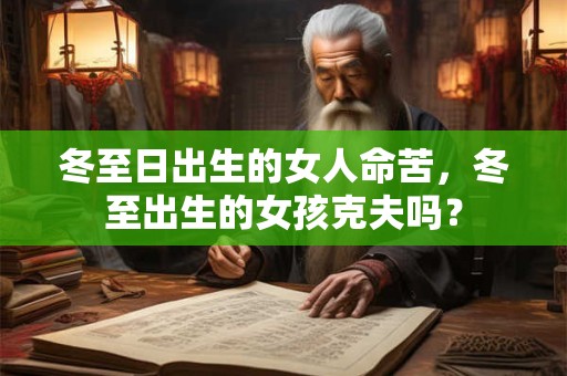 冬至日出生的女人命苦，冬至出生的女孩克夫吗？