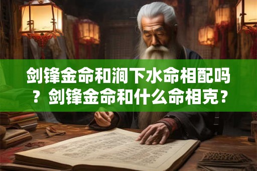 剑锋金命和涧下水命相配吗？剑锋金命和什么命相克？