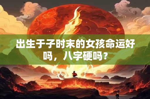 出生于子时末的女孩命运好吗，八字硬吗？