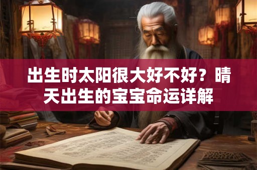 出生时太阳很大好不好？晴天出生的宝宝命运详解