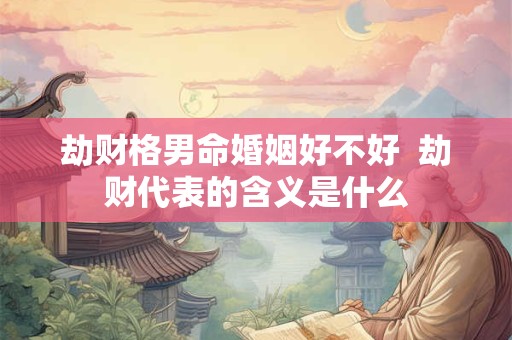 劫财格男命婚姻好不好  劫财代表的含义是什么