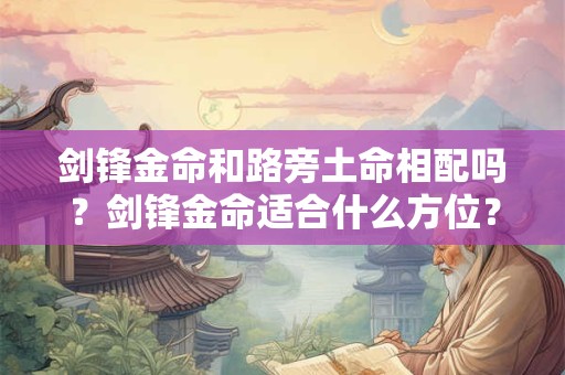 剑锋金命和路旁土命相配吗？剑锋金命适合什么方位？