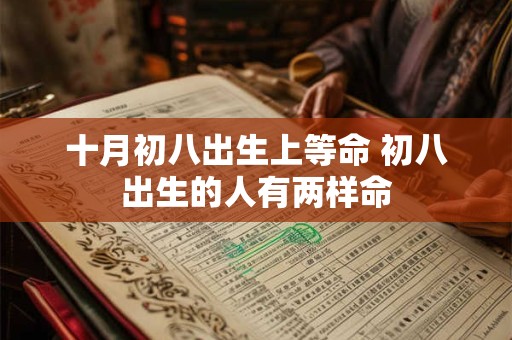 十月初八出生上等命 初八出生的人有两样命