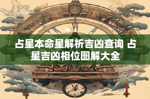 占星本命星解析吉凶查询 占星吉凶相位图解大全