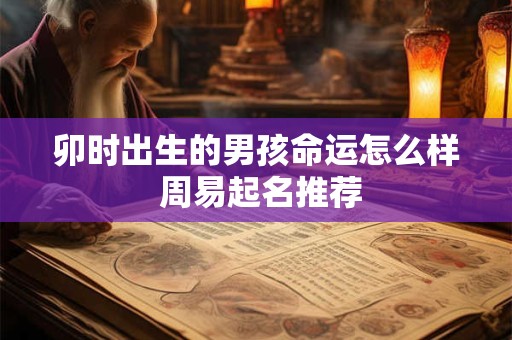 卯时出生的男孩命运怎么样 周易起名推荐