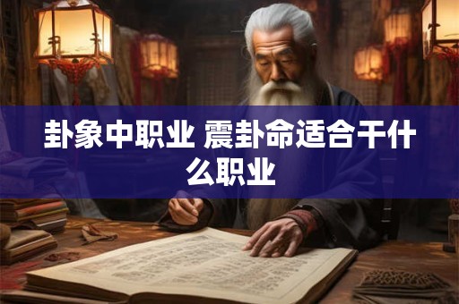 卦象中职业 震卦命适合干什么职业