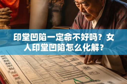印堂凹陷一定命不好吗？女人印堂凹陷怎么化解？