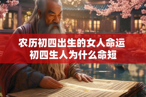 农历初四出生的女人命运 初四生人为什么命短