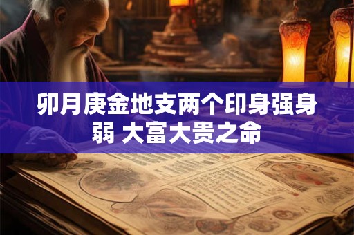 卯月庚金地支两个印身强身弱 大富大贵之命