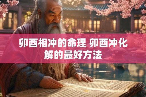 卯酉相冲的命理 卯酉冲化解的最好方法