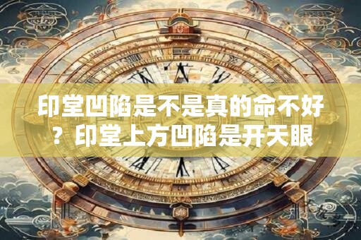 印堂凹陷是不是真的命不好？印堂上方凹陷是开天眼