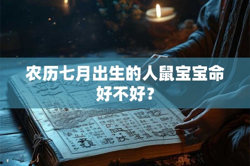 农历七月出生的人鼠宝宝命好不好？