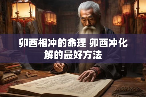 卯酉相冲的命理 卯酉冲化解的最好方法