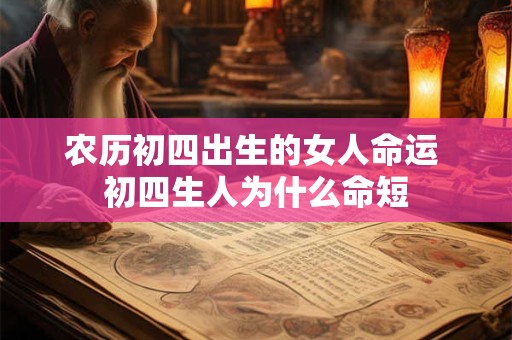 农历初四出生的女人命运 初四生人为什么命短