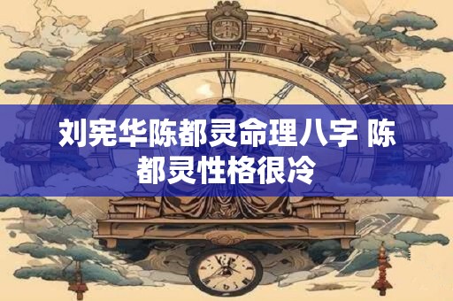 刘宪华陈都灵命理八字 陈都灵性格很冷