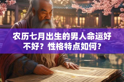 农历七月出生的男人命运好不好？性格特点如何？