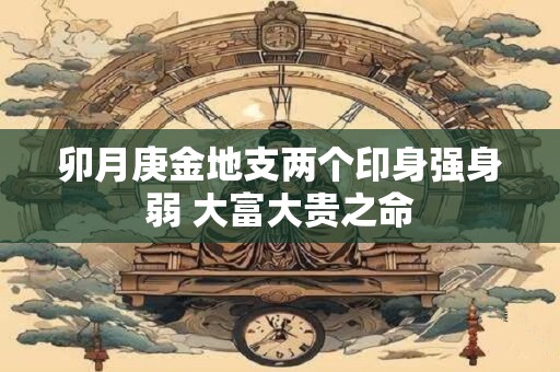卯月庚金地支两个印身强身弱 大富大贵之命