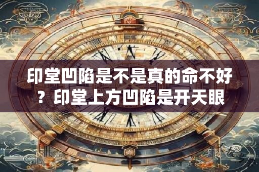 印堂凹陷是不是真的命不好？印堂上方凹陷是开天眼