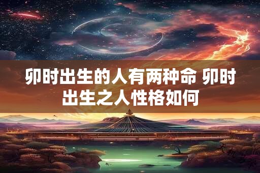 卯时出生的人有两种命 卯时出生之人性格如何