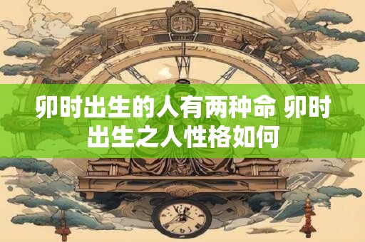 卯时出生的人有两种命 卯时出生之人性格如何