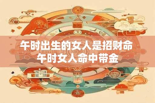 午时出生的女人是招财命 午时女人命中带金