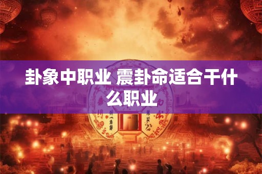卦象中职业 震卦命适合干什么职业