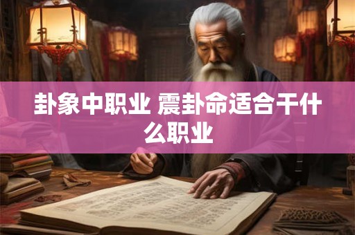 卦象中职业 震卦命适合干什么职业