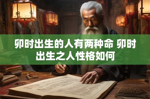 卯时出生的人有两种命 卯时出生之人性格如何