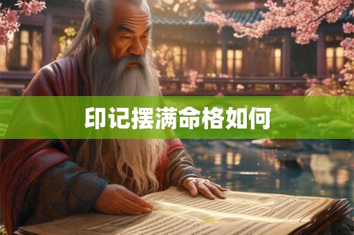 印记摆满命格如何