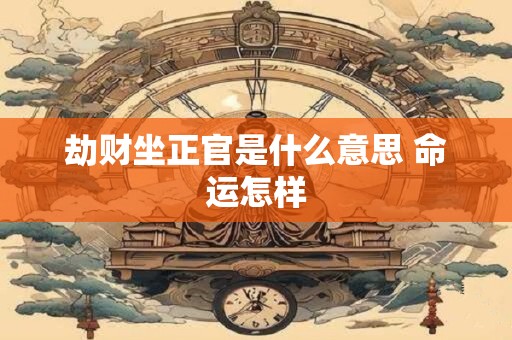 劫财坐正官是什么意思 命运怎样