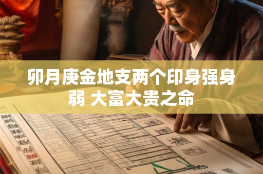 卯月庚金地支两个印身强身弱 大富大贵之命