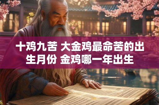 十鸡九苦 大金鸡最命苦的出生月份 金鸡哪一年出生