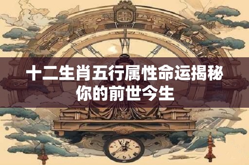 十二生肖五行属性命运揭秘你的前世今生